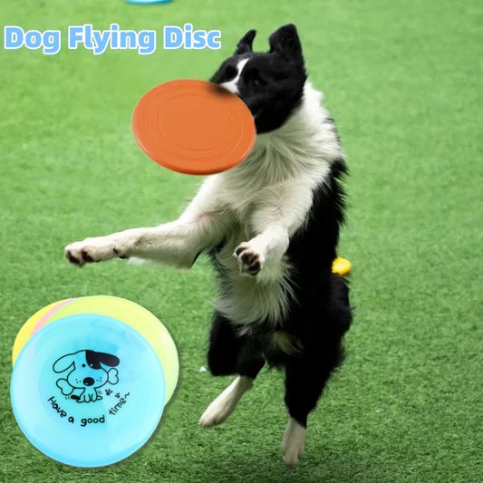 Frisby de silicona. Juguete divertido para perros y gatos. Discos voladores resistentes a los mordiscos. Adiestramiento para cachorros. Productos interactivos para mascotas
